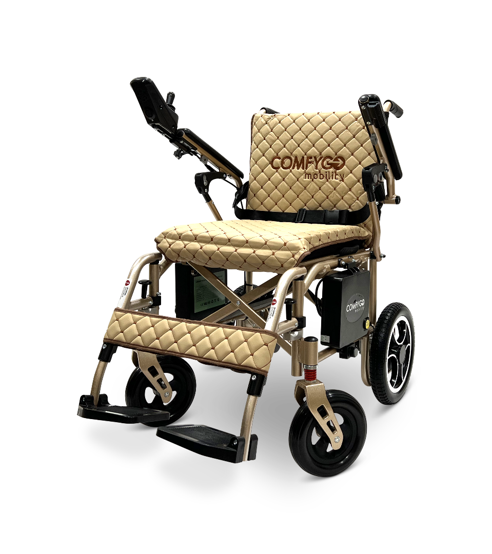 ComfyGo X-7 Lightweight Foldable Electric Wheelchair - Only 40 lbs